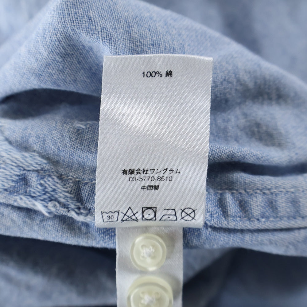 SUPREME(シュプリーム) 17AW Jacquard Denim Shirt ロゴジャガード デニム 長袖シャツ インディゴ