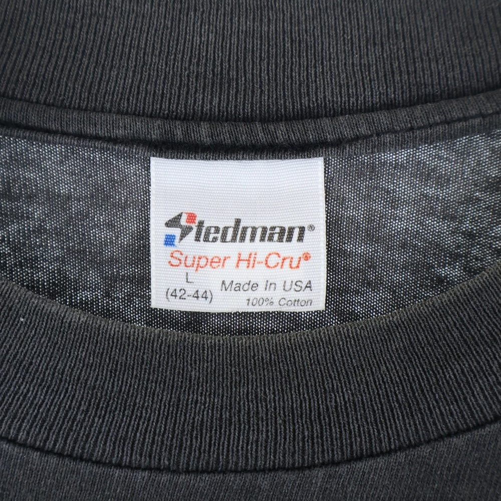 VINTAGE(ヴィンテージ) 90S VINTAGE NIRVANA SMILE STEDMAN ヴィンテージ USA製 ニルヴァーナ スマイル 両面プリント クルーネック 半袖Tシャツ カットソー ブラック