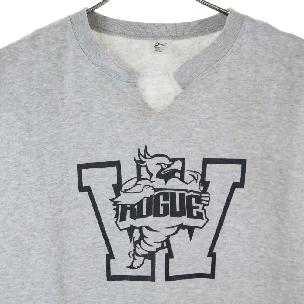 WTAPS(ダブルタップス) 00S ROGUE 両面プリント スウェット ノースリーブプルオーバー グレー TSDT-AB-04