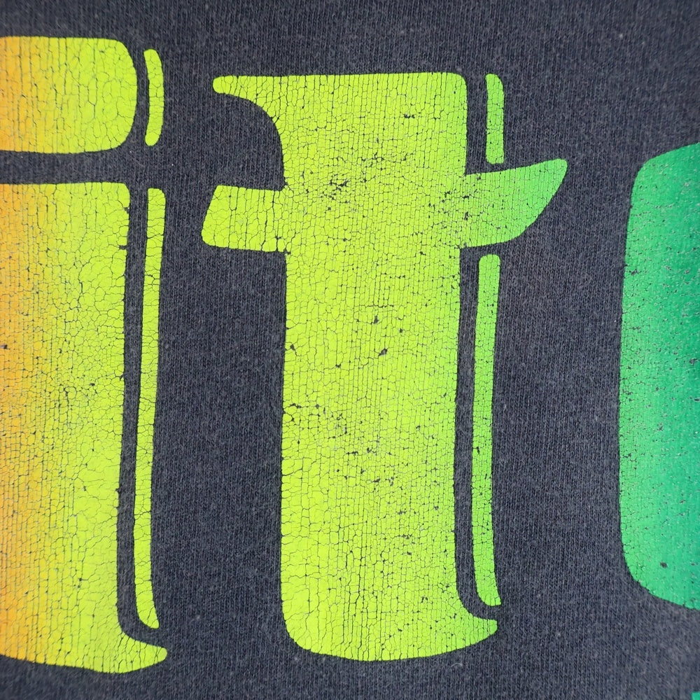 VINTAGE(ヴィンテージ) 90S VINTAGE Lite BEER HANES ヴィンテージ USA製 ライトビール フロントプリント クルーネック 半袖Tシャツ カットソー チャコールグレー