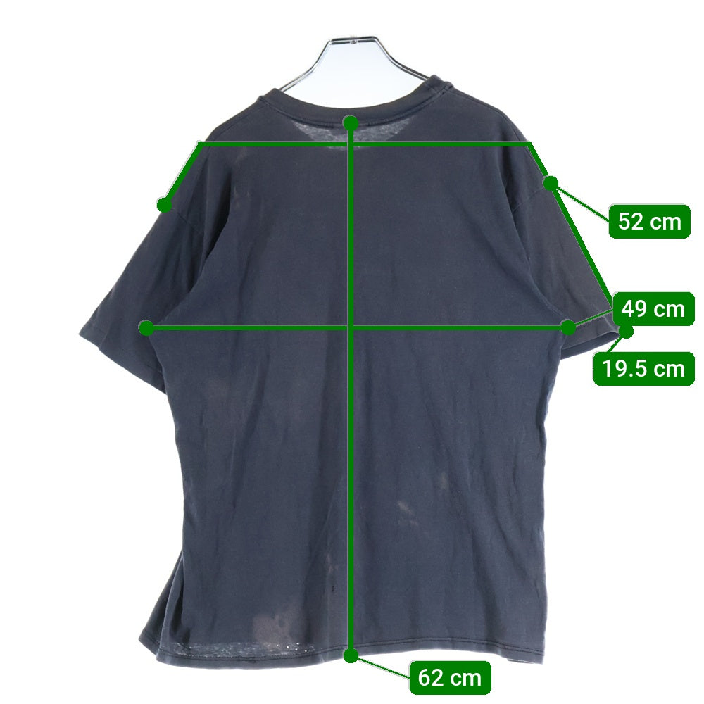 VINTAGE(ヴィンテージ) 90S VINTAGE Lite BEER HANES ヴィンテージ USA製 ライトビール フロントプリント クルーネック 半袖Tシャツ カットソー チャコールグレー