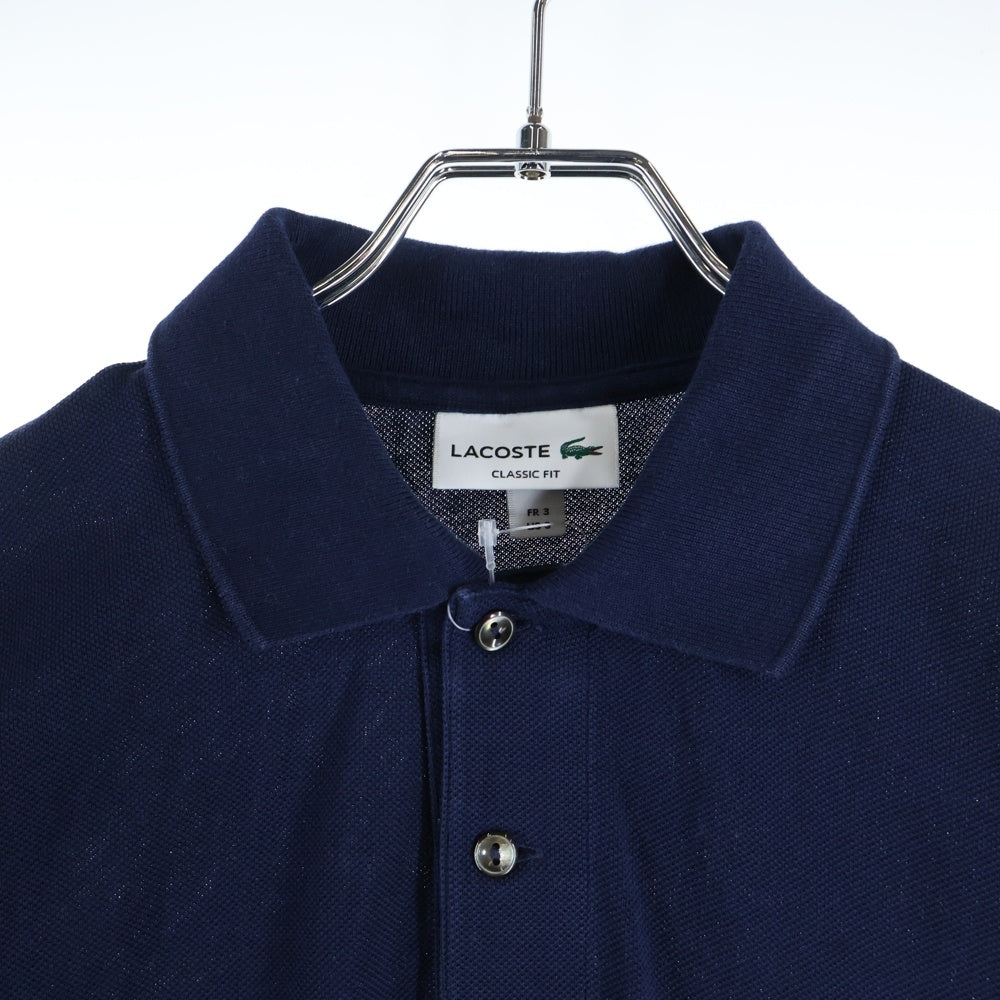 LACOSTE(ラコステ) フロント刺繍 ショートスリーブ 半袖ポロシャツ ネイビー L1212