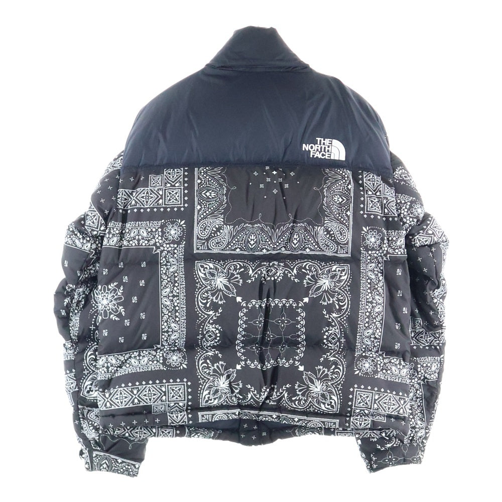 THE NORTH FACE(ザノースフェイス) PRINTED 1996 RETRO NUPTSE JACKET プリンテッド レトロ ヌプシ ジップアップダウンジャケット ブラック NJ1DM96A