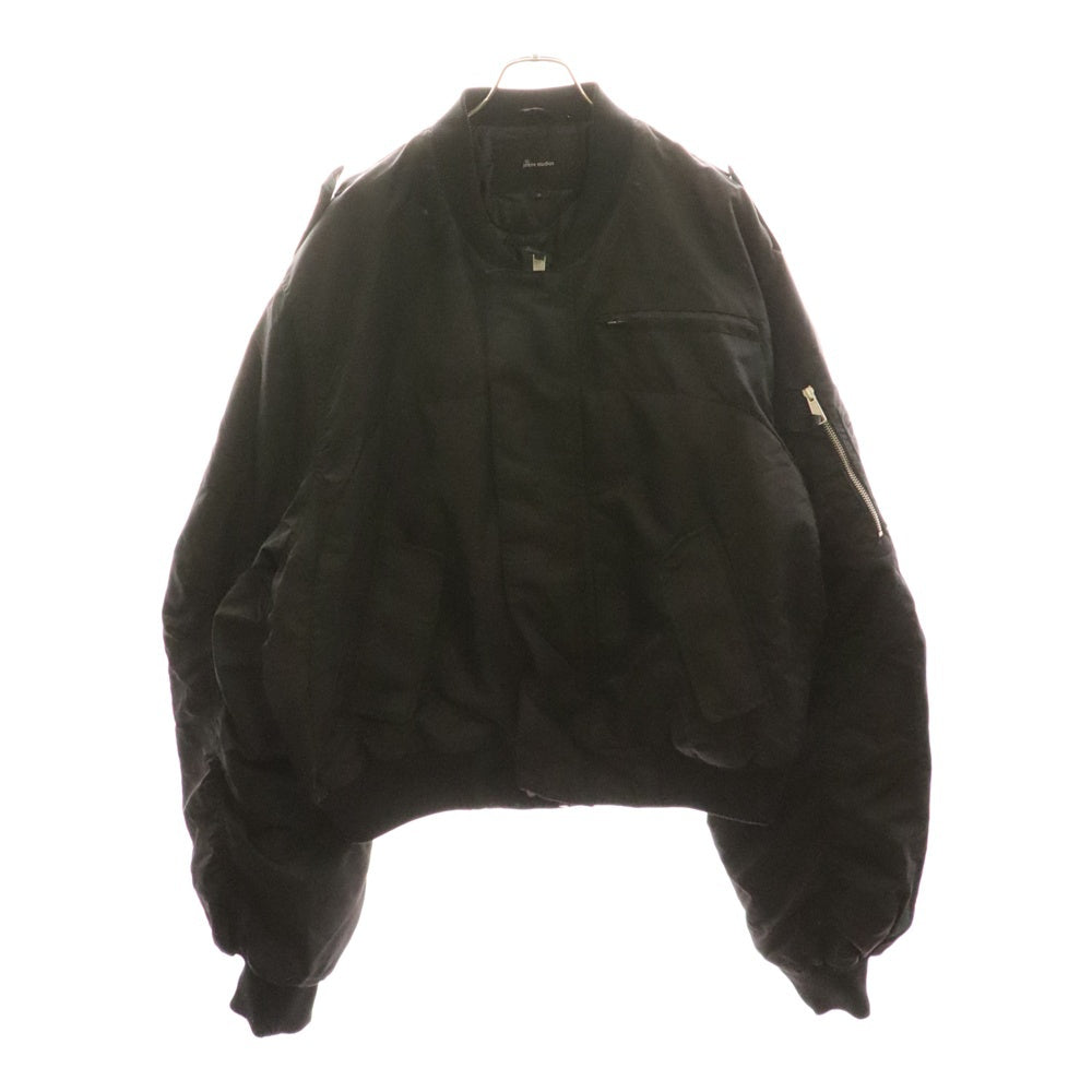 entire studios(エンタイア スタジオ) 23AW A-2 BOMBER マルチポケット ジップアップ ボンバージャケット ブラック ES2234