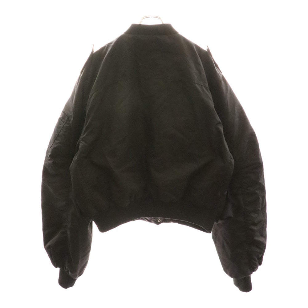 entire studios(エンタイア スタジオ) 23AW A-2 BOMBER マルチポケット ジップアップ ボンバージャケット ブラック ES2234
