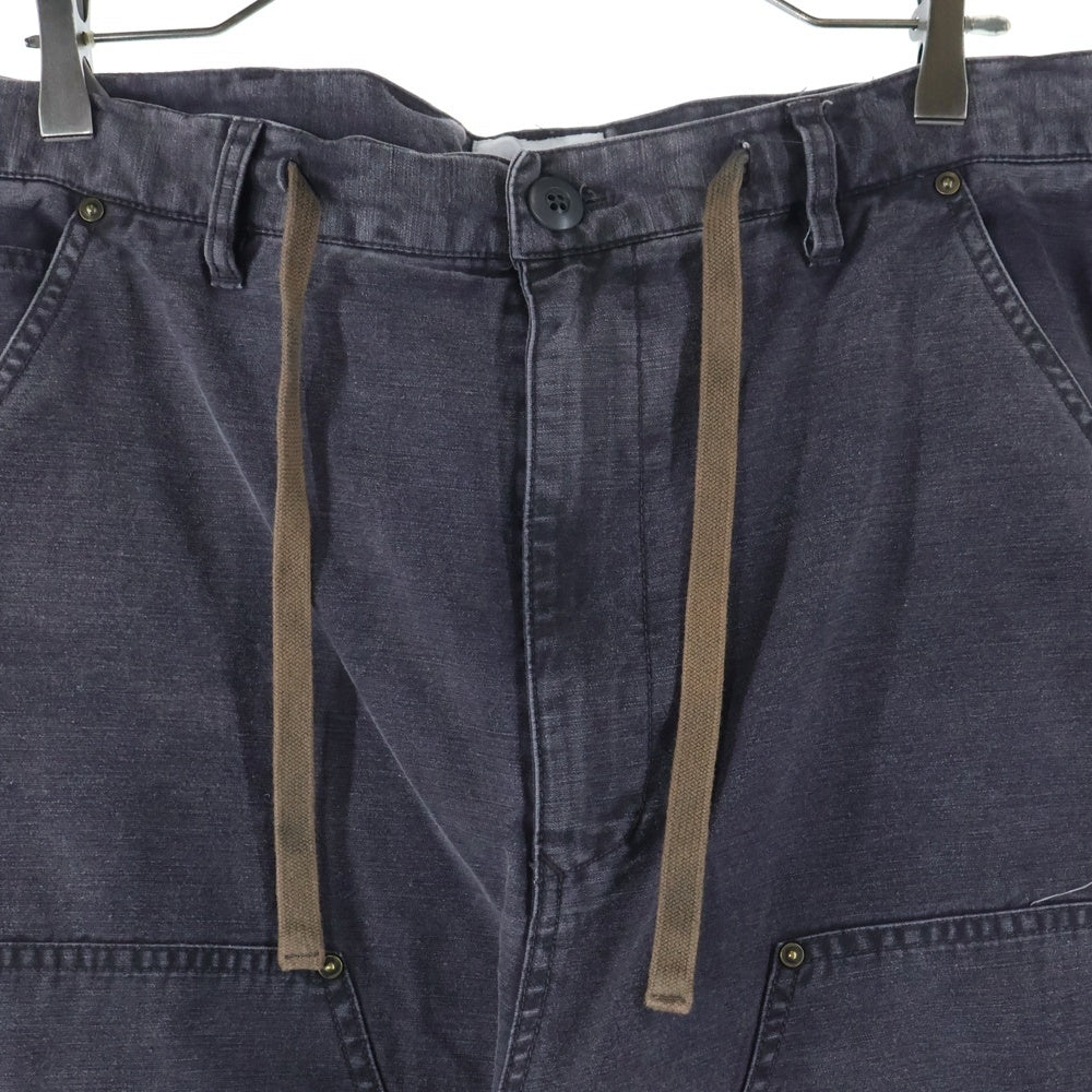 KAMIYA(カミヤ) 25SS SATIN PAINTER PANTS ドローストリング付き