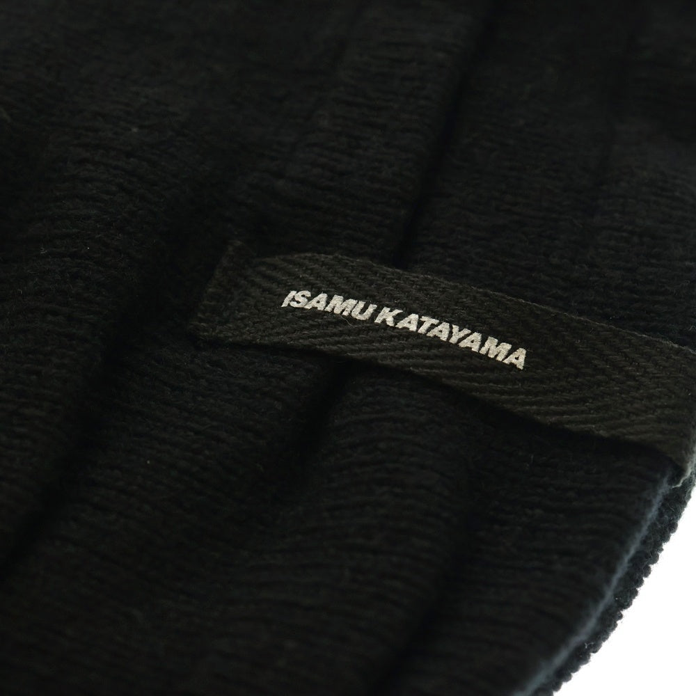 ISAMU KATAYAMA BACKLASH(イサムカタヤマバックラッシュ) カシミヤ混 ウールニットスヌード ブラック 866-03