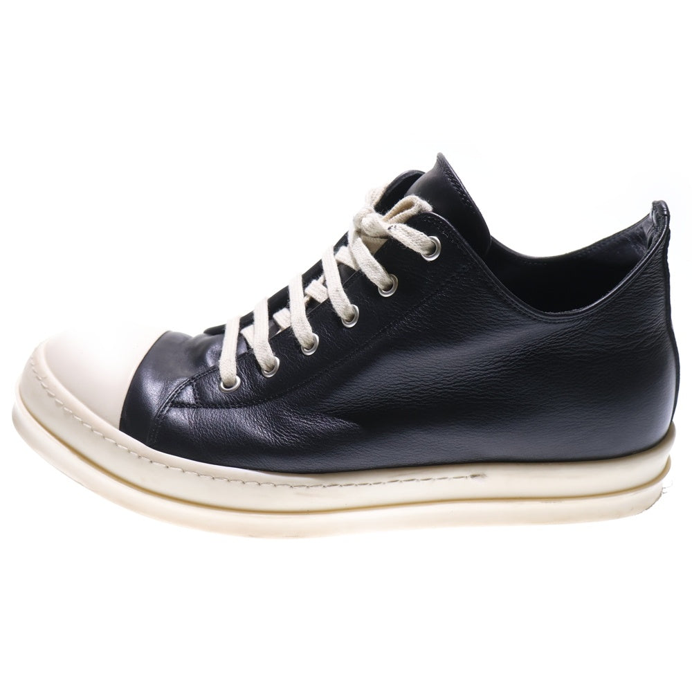 Rick Owens(リックオウエンス) LOW SNEAKS レザーローカットスニーカー シューズ ブラック RU02D6891
