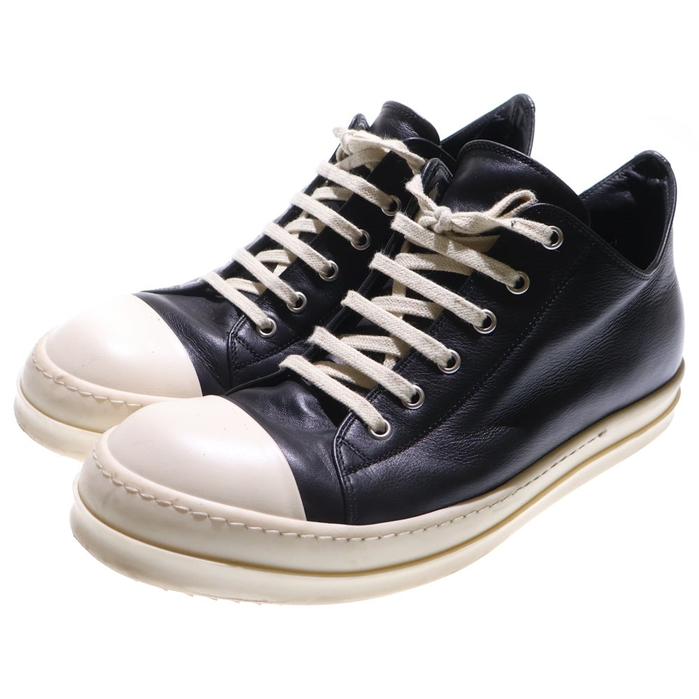 Rick Owens(リックオウエンス) LOW SNEAKS レザーローカットスニーカー シューズ ブラック RU02D6891