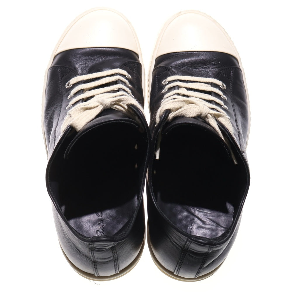 Rick Owens(リックオウエンス) LOW SNEAKS レザーローカットスニーカー シューズ ブラック RU02D6891