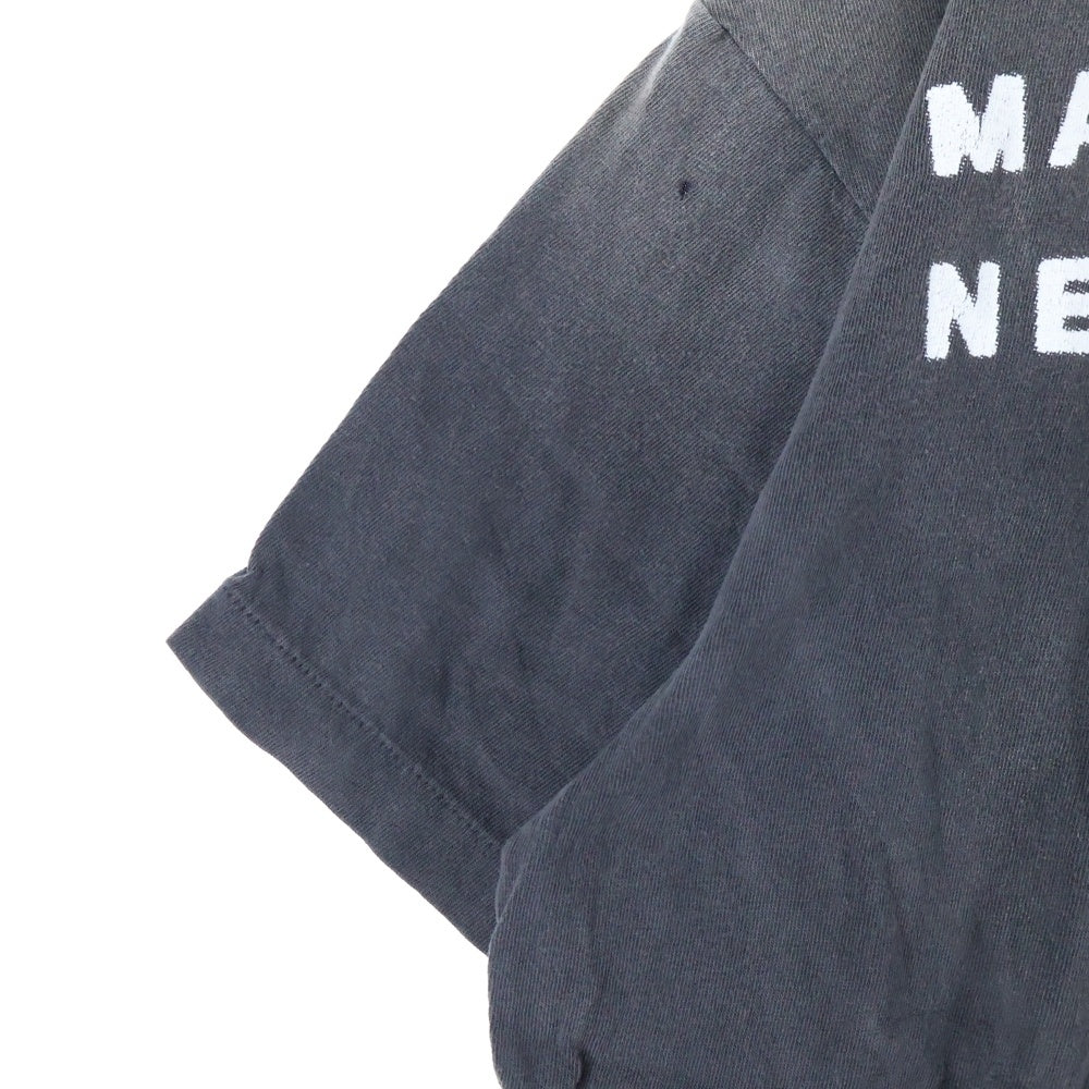 SAINT MICHAEL(セントマイケル) 25SS SS TEE CANDLE 加工 両面プリントTシャツ 半袖クルーネックカットソー グレー SM-HR8-0000-008