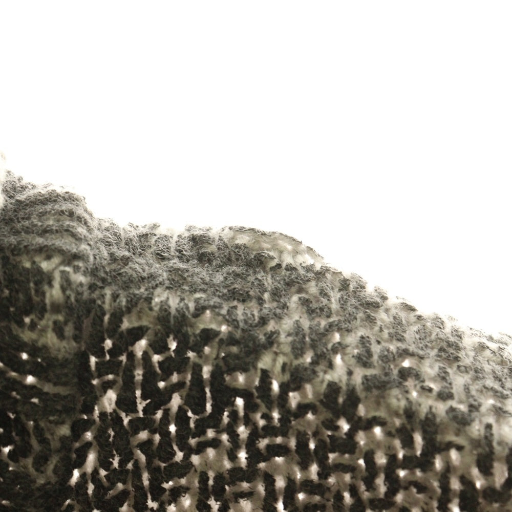 ISAMU KATAYAMA BACKLASH(イサムカタヤマバックラッシュ) 22AW LOOSEY KNIT PULLOVER PIGMENT DYED ルーズフィット ピグメントダイ プルオーバーニットセーター グレー KN-773-01