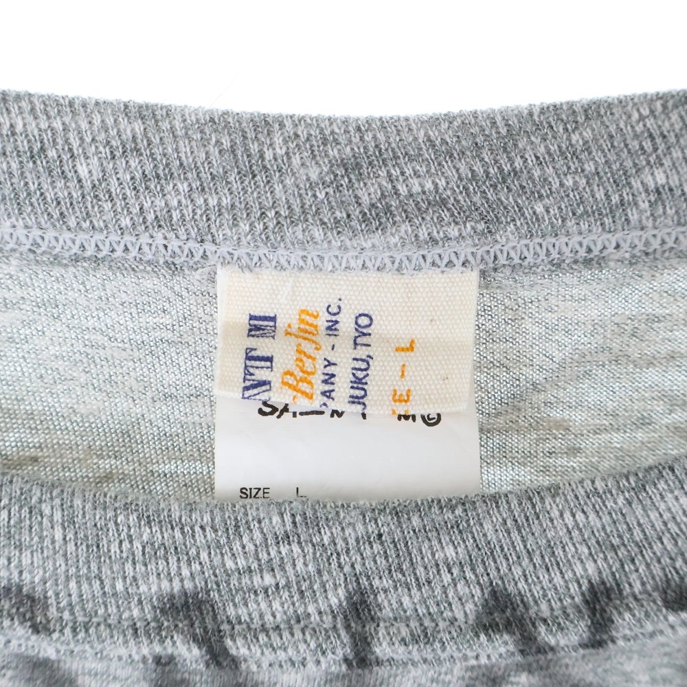 SAINT MICHAEL(セントマイケル) 25SS ×BerBerJin BJ SS YOUNG TEE ベルベルジン ヤング フロントプリントTシャツ 半袖クルーネックカットソー グレー SM-HR8-0000-C37