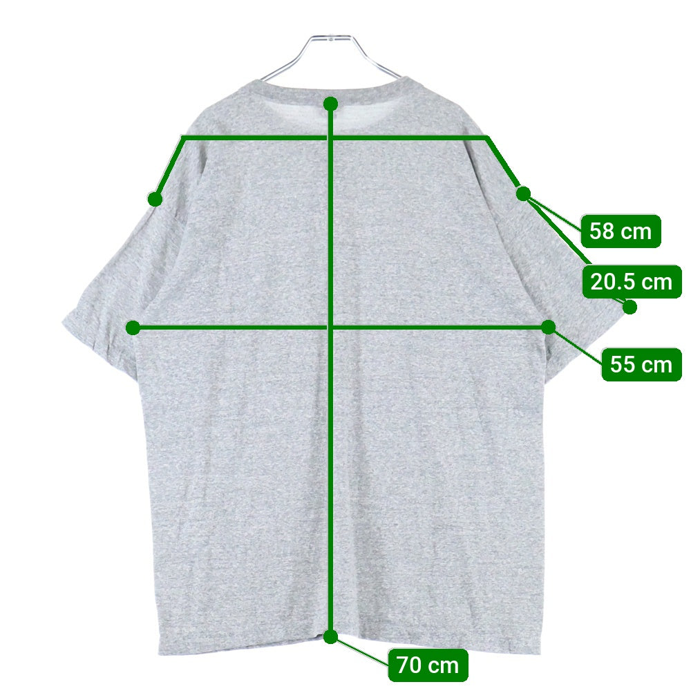 SAINT MICHAEL(セントマイケル) 25SS ×BerBerJin BJ SS YOUNG TEE ベルベルジン ヤング フロントプリントTシャツ 半袖クルーネックカットソー グレー SM-HR8-0000-C37