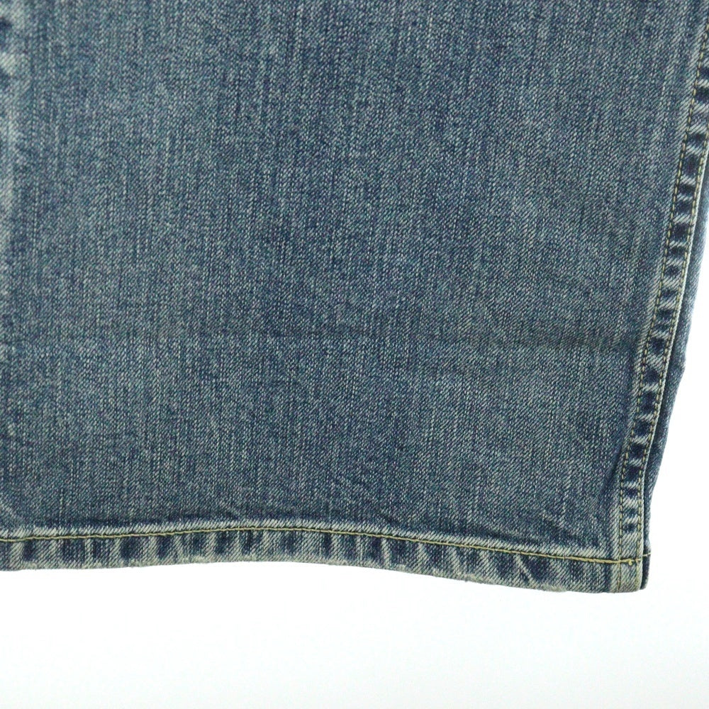 ISAMU KATAYAMA BACKLASH(イサムカタヤマバックラッシュ) 22AW 13oz STRETCH DENIM WILD BLUE YONDER FLARED レザーパッチ ボタンフライ フレアデニムパンツ インディゴ 2029-03