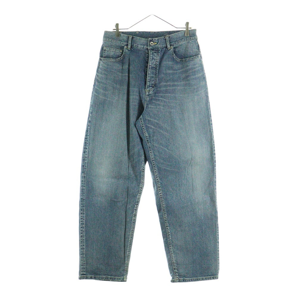 ISAMU KATAYAMA BACKLASH(イサムカタヤマバックラッシュ) 22AW 13oz STRETCH DENIM WILD BLUE YONDER TAPERED レザーパッチ ボタンフライ テーパードデニムパンツ インディゴ 2029-02