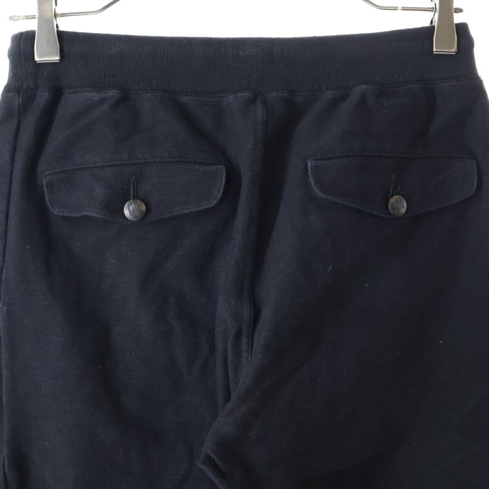 HYSTERIC GLAMOUR(ヒステリックグラマー) ロゴエンブロイダリー ドローストリング スウェットパンツ ブラック 0151CP03