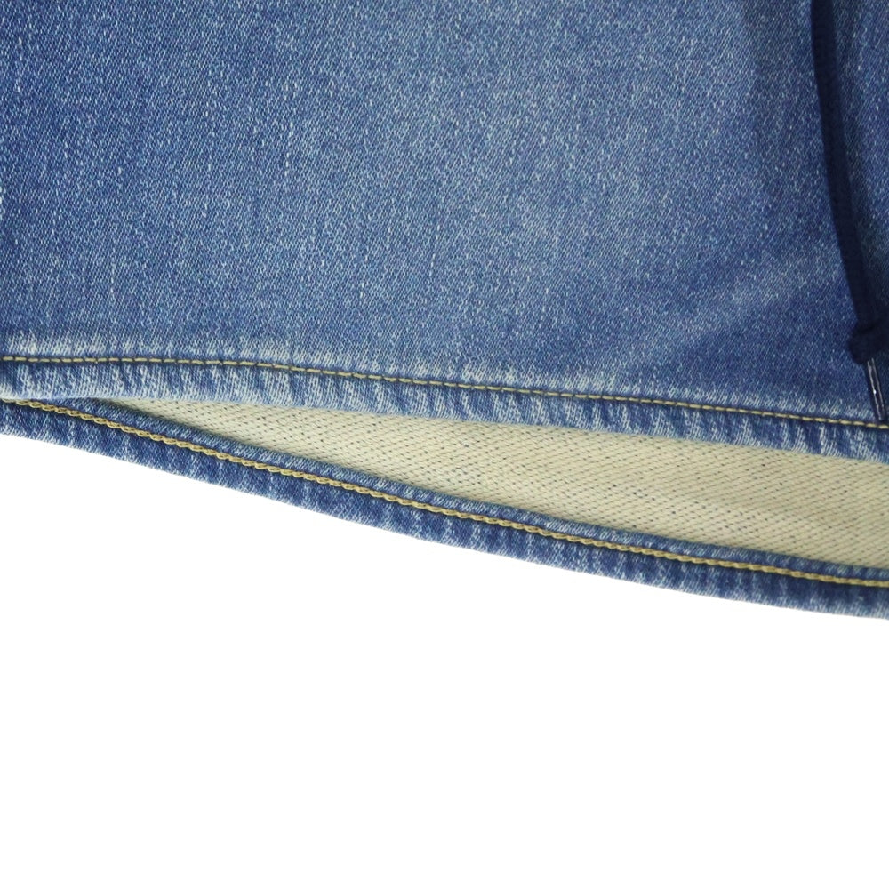 HYSTERIC GLAMOUR(ヒステリックグラマー) スタッズデザイン ドローストリング デニムスウェットパンツ ショーツ インディゴ 0152AM05