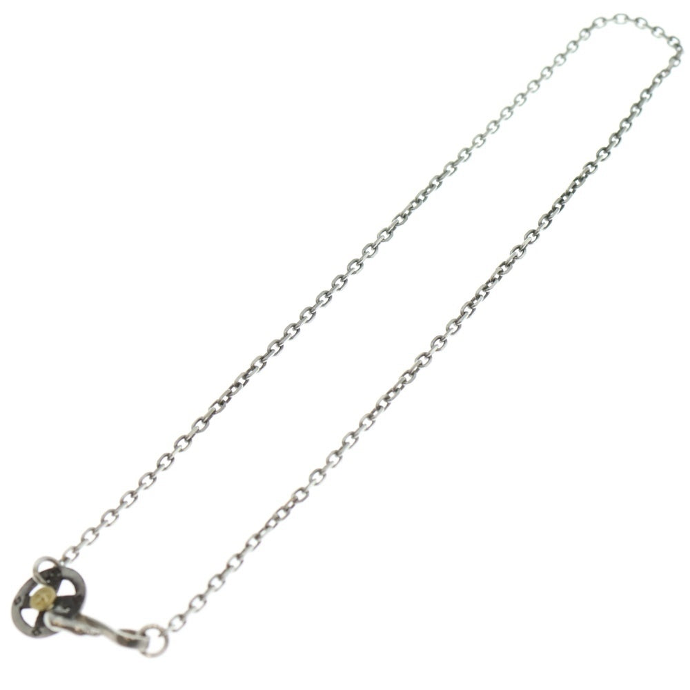 ゴローズ　goro's goro's(ゴローズ) メタル付きホイール細角チェーン ネックレスチェーン