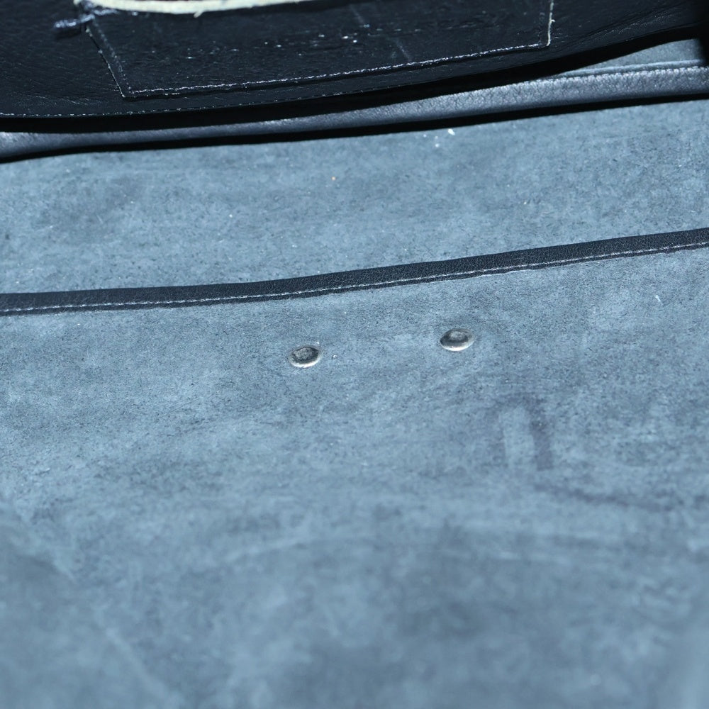 CHROME HEARTS(クロムハーツ) BAG-MAIL メールバッグ ラージダガー レザー ショルダーバッグ ブラック