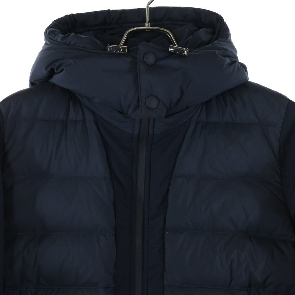 TATRAS(タトラス) 20AW BLEGGIO ブレッジョ 切替 フーデッドダウンジャケット ブラック MTA20A4570