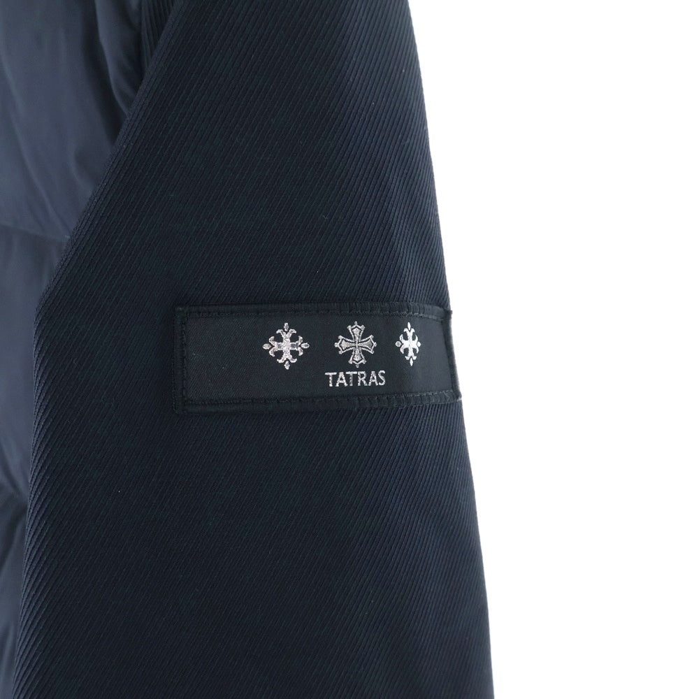 TATRAS(タトラス) 20AW BLEGGIO ブレッジョ 切替 フーデッドダウンジャケット ブラック MTA20A4570