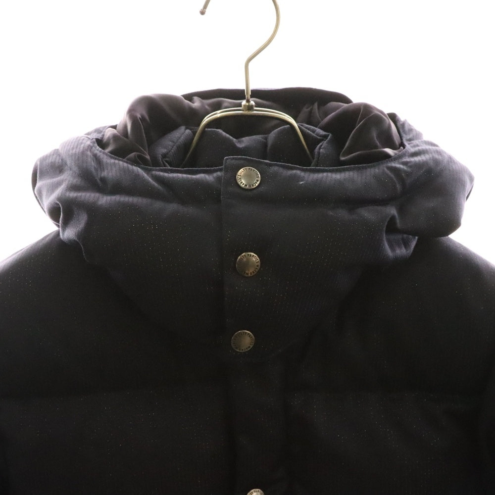 WACKO MARIA(ワコマリア) 11AW ×DORMEUIL ドーメル ラメ フーデッド ダウンジャケット ネイビー 11AW-DWN-02