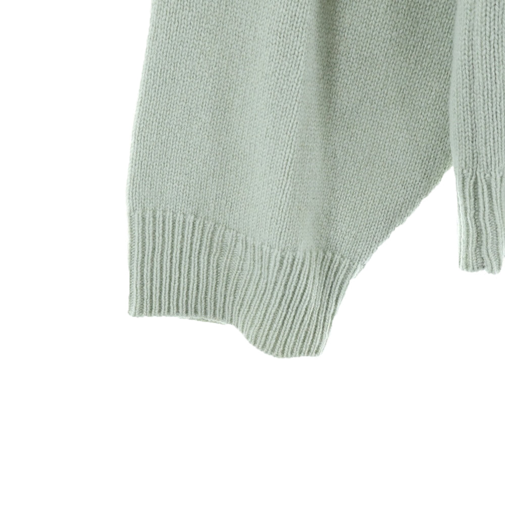 AURALEE(オーラリー) BABY CASHMERE KNIT ベイビー カシミヤ ミドルゲージ クルーネック ニット セーター ミントグリーン A9AP01BC