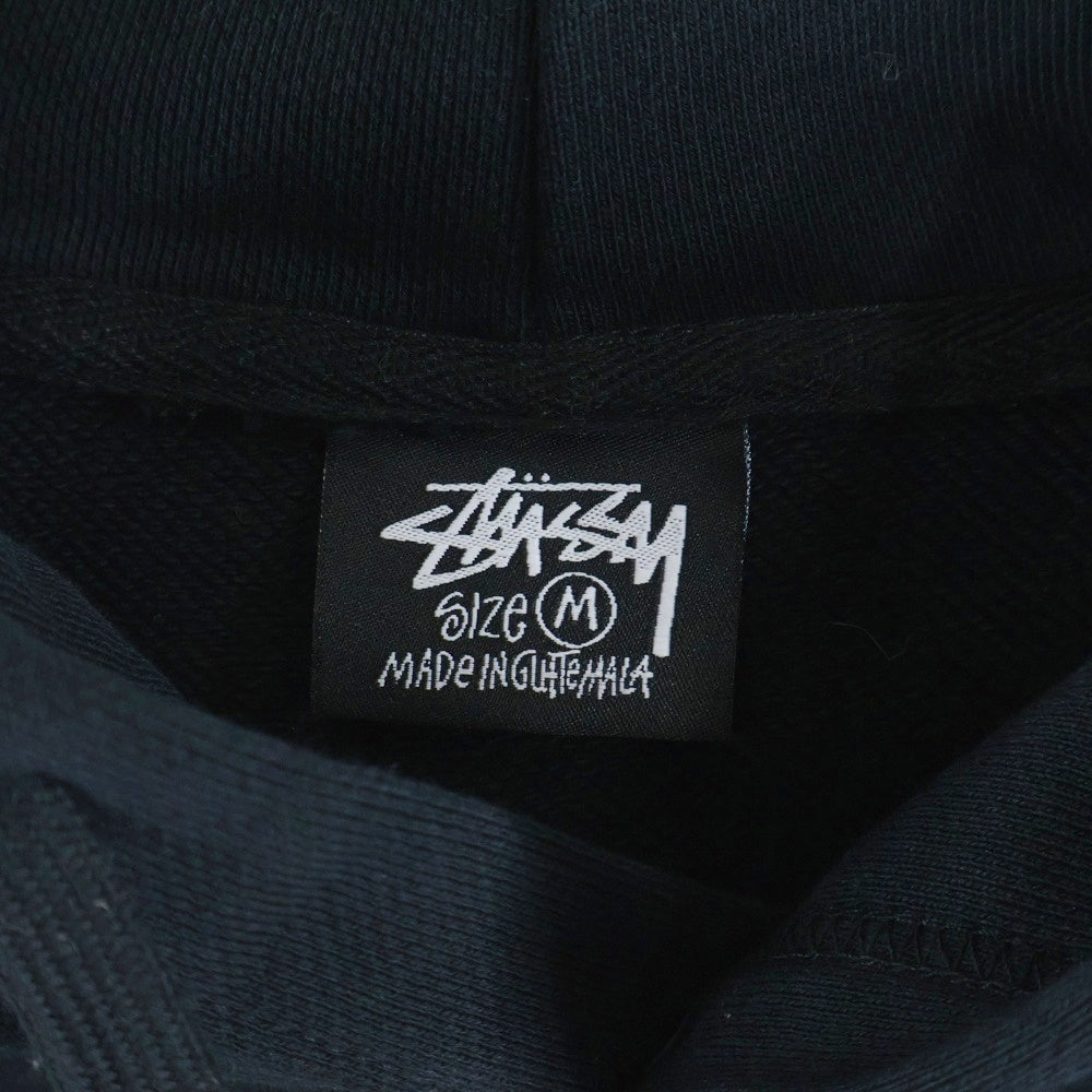 STUSSY(ステューシー) BASIC STUSSY HOODIE ベーシック 両面ロゴプリント スウェット プルオーバーパーカー ブラック 3973713