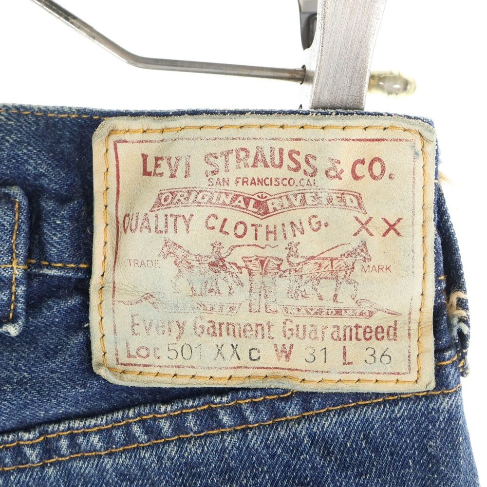 Levi's(リーバイス) 90S VINTAGE 501XXC 37年復刻 ボタン裏555 バレンシア工場 シンチバック ヴィンテージ ボタンフライデニムパンツ インディゴ 37201-0003