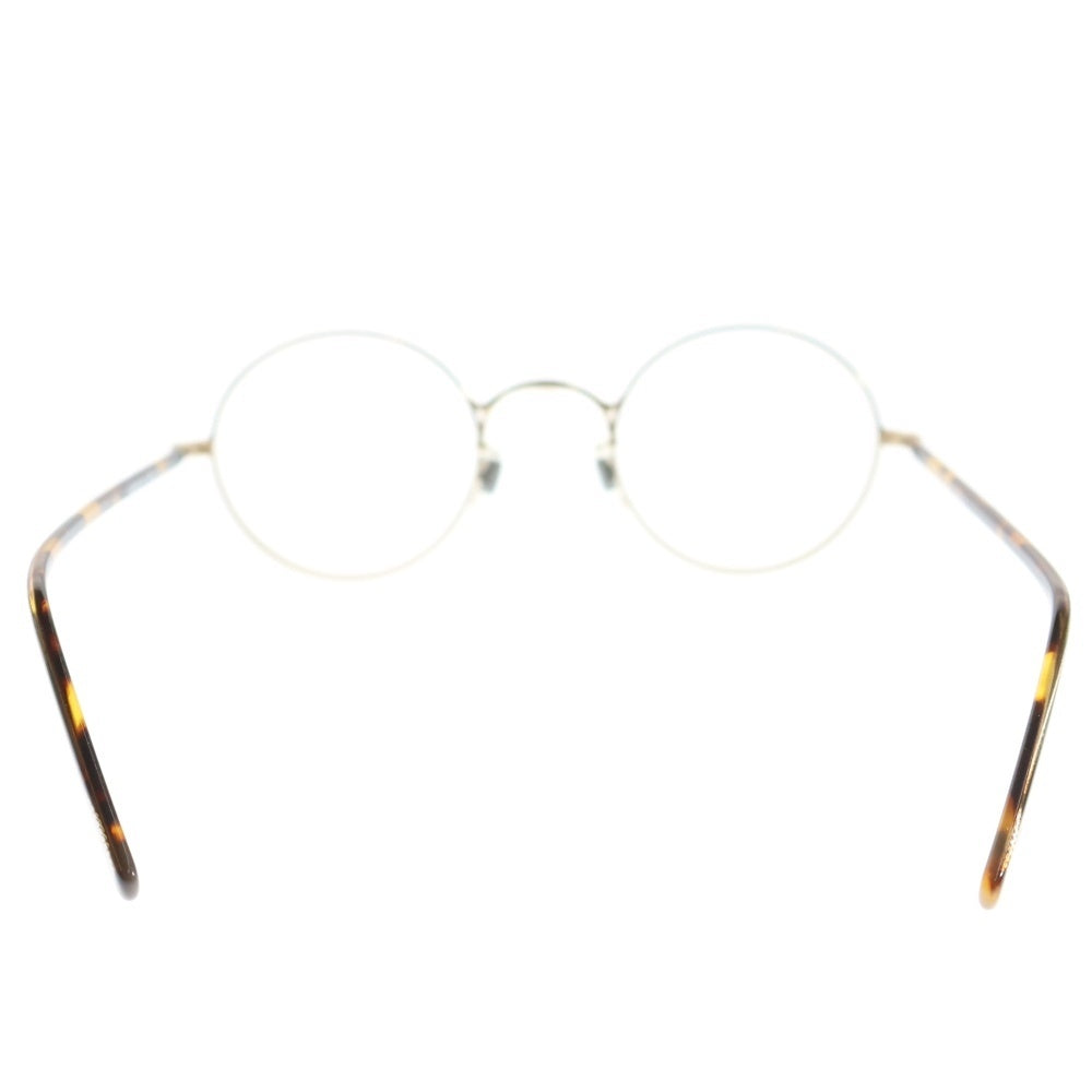 OLIVER PEOPLES(オリバーピープルズ) OP-5 メタル ラウンド フレーム メガネ サングラス ゴールド/ブラウン