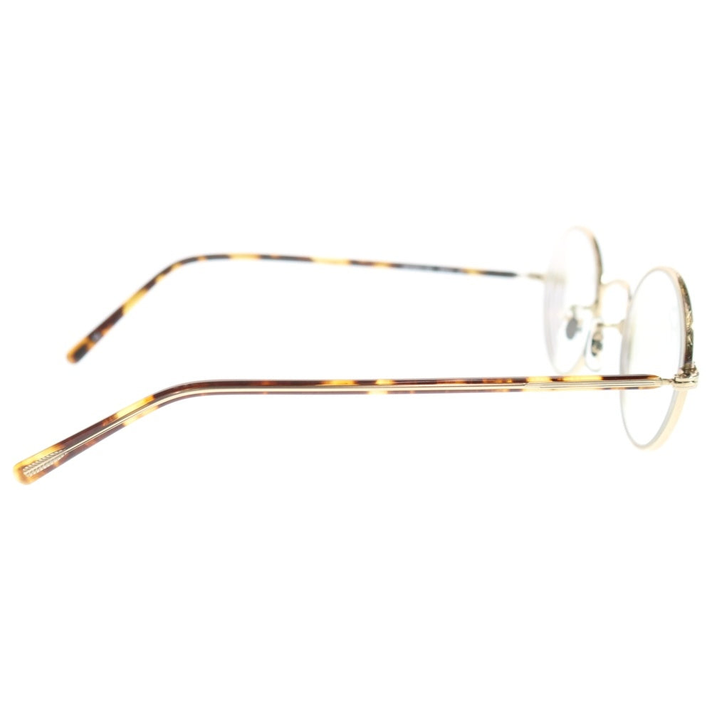 OLIVER PEOPLES(オリバーピープルズ) OP-5 メタル ラウンド フレーム メガネ サングラス ゴールド/ブラウン