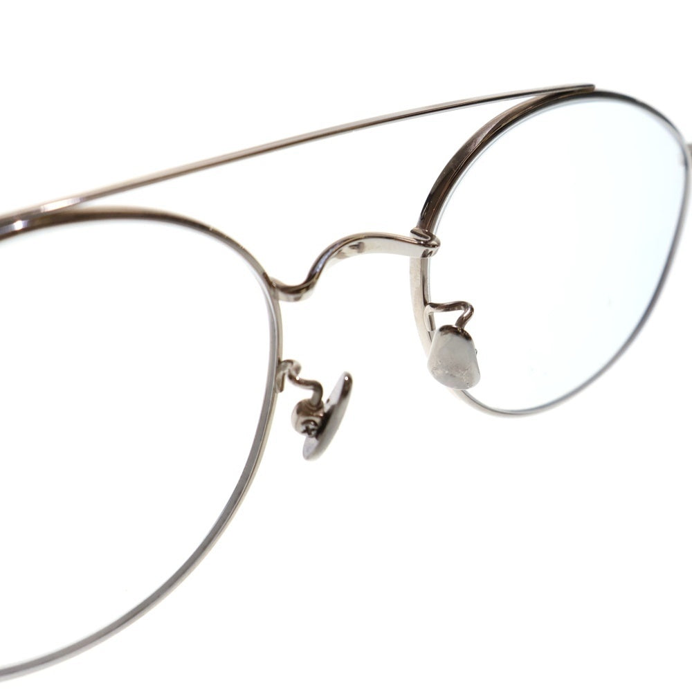 BLANC(ブランク) B0015 ツーブリッジ メガネ サングラス シルバー/ベージュ