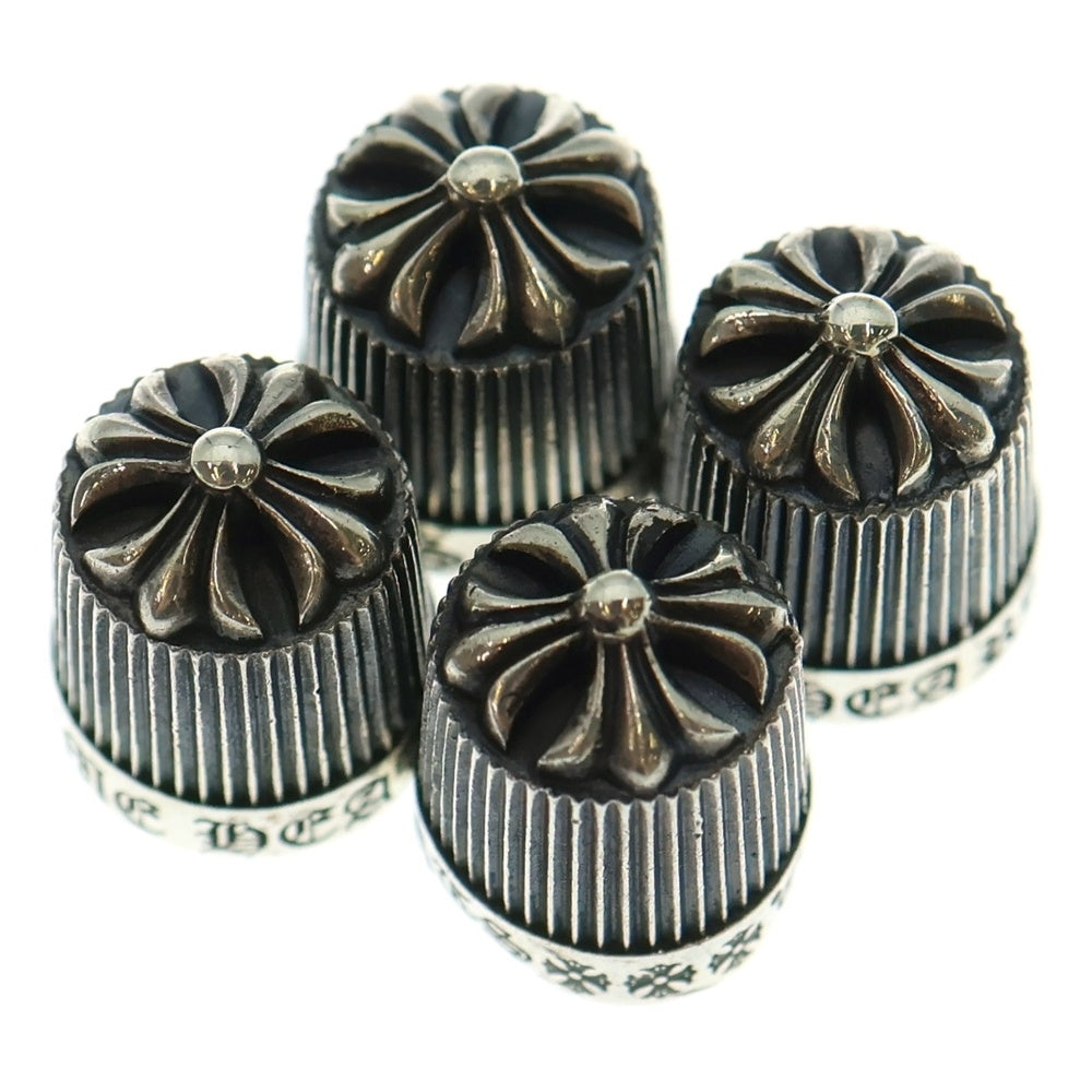 CHROME HEARTS(クロムハーツ) VALVE CAP 2018年 クリスマスノベルティ 自動車用 バルブキャップ シルバー 4個セット