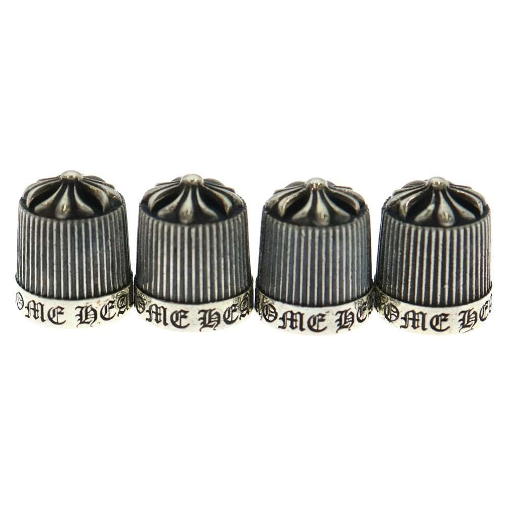 CHROME HEARTS(クロムハーツ) VALVE CAP 2018年 クリスマスノベルティ 自動車用 バルブキャップ シルバー 4個セット
