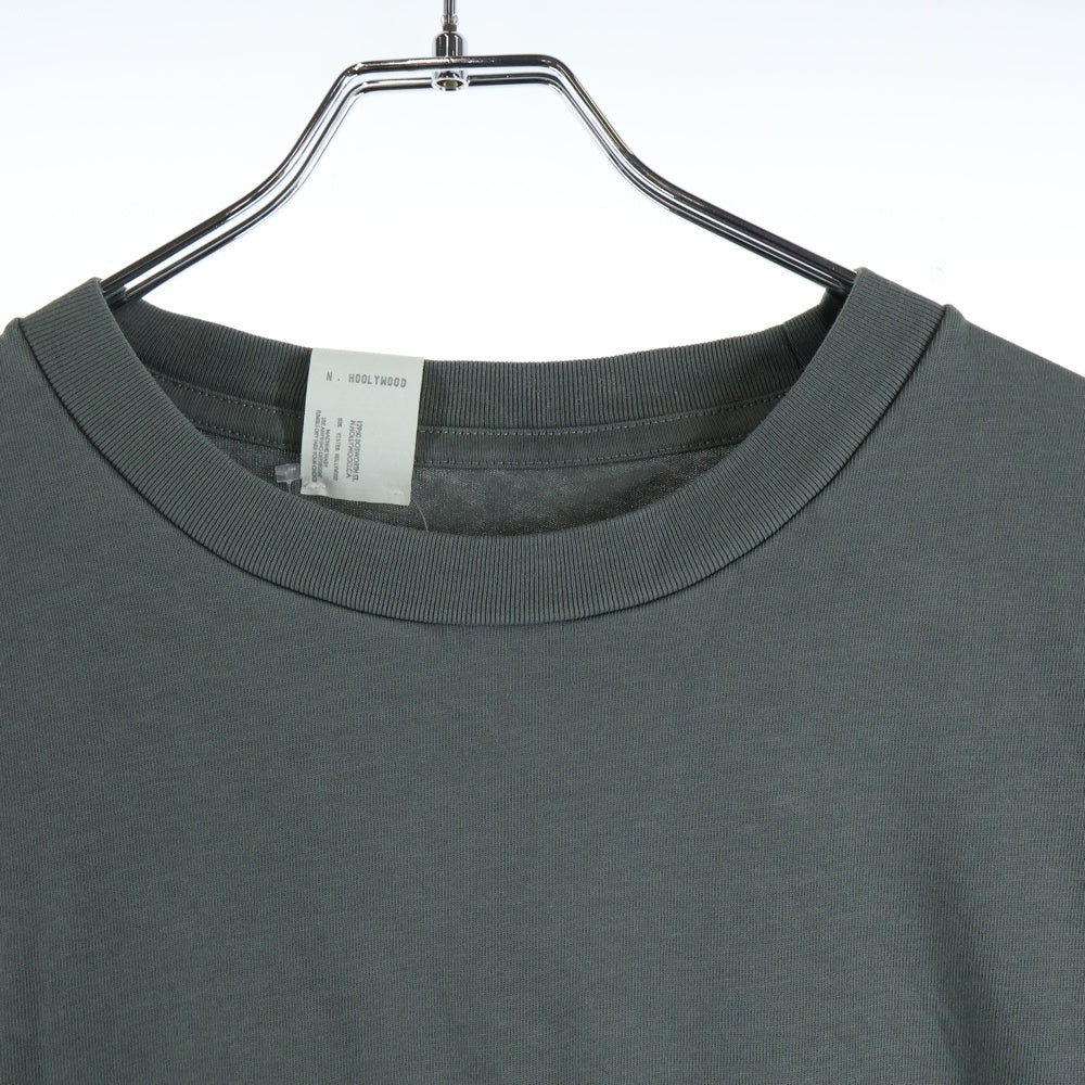 N.HOOLYWOOD(エヌハリウッド) 25SS T-SHIRT アームパッチ 半袖 カットソー Tシャツ カーキ 9251‐CS83