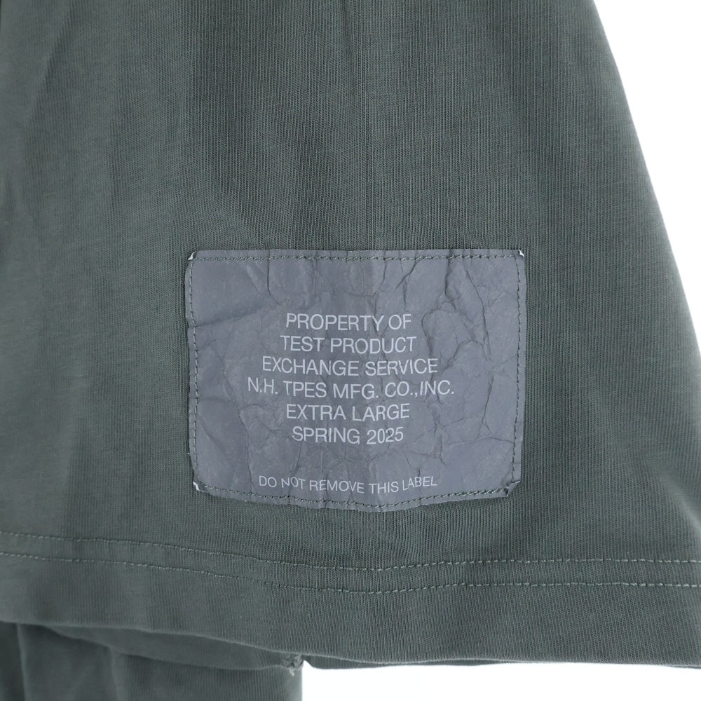 N.HOOLYWOOD(エヌハリウッド) 25SS T-SHIRT アームパッチ 半袖 カットソー Tシャツ カーキ 9251‐CS83