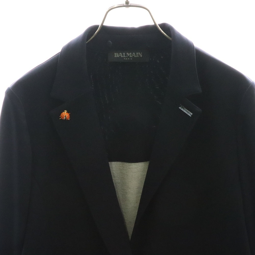 BALMAIN(バルマン) バックカットソードッキング 1Bテーラードジャケット ネイビー