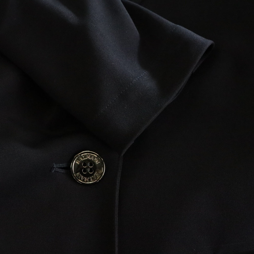 BALMAIN(バルマン) バックカットソードッキング 1Bテーラードジャケット ネイビー