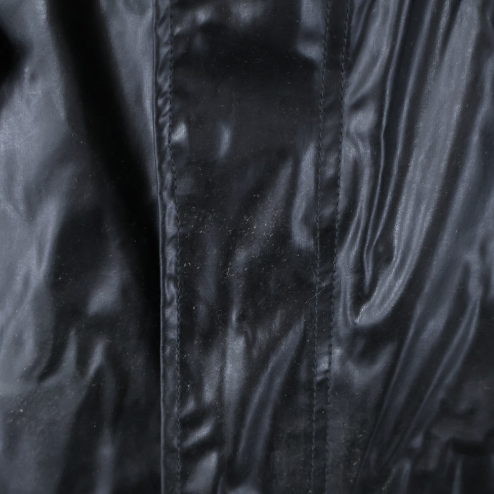 NEIGHBORHOOD(ネイバーフッド) ×FRAGMENT DESIGN フラグメントデザイン ロゴプリント フーデッドジャケット ロングコート ブラック 181TSFRN-JKM01S