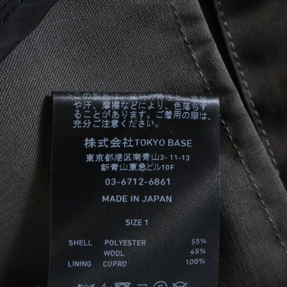 UNITED TOKYO(ユナイテッド トウキョウ) VISTO WOOL 2WAY スタンドモッズブルゾン ジップアップジャケット ダークグレー 134550001