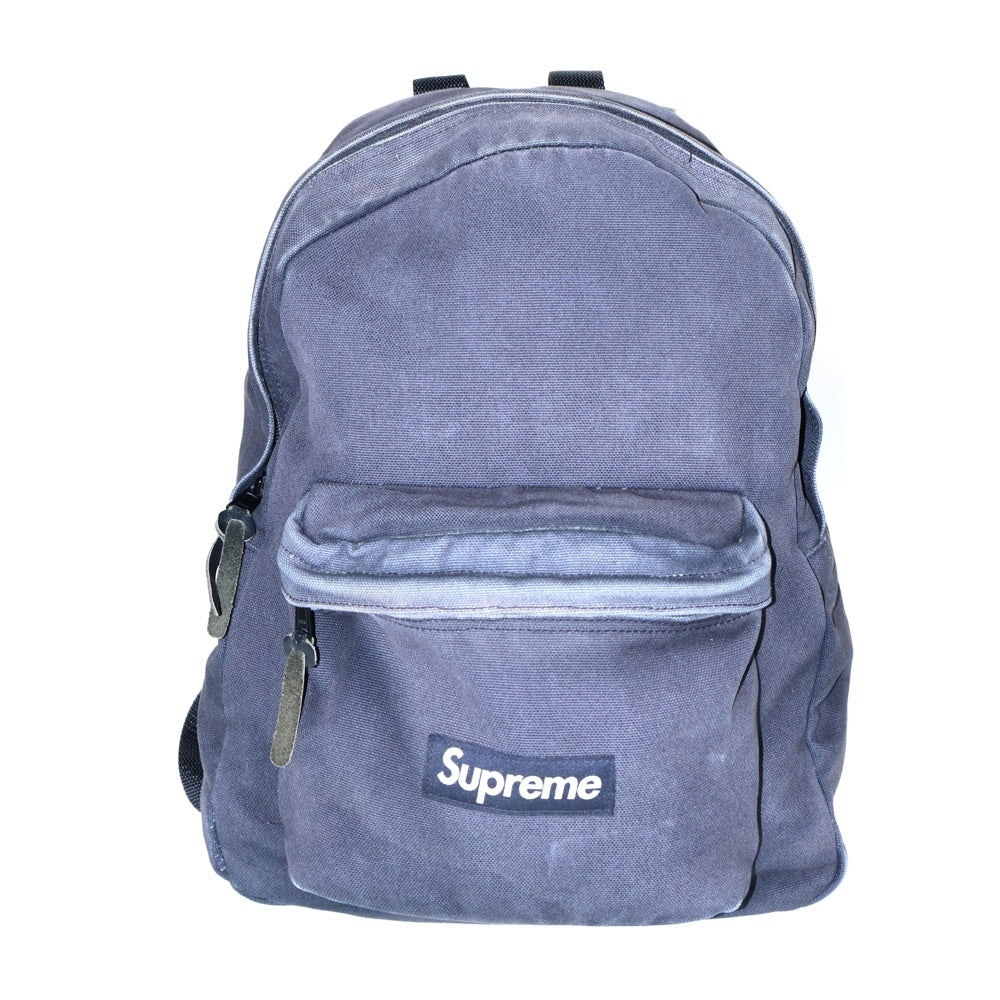 SUPREME(シュプリーム) 20AW Canvas Backpack キャンバス生地 ロゴデザイン バックパック リュック ブラック
