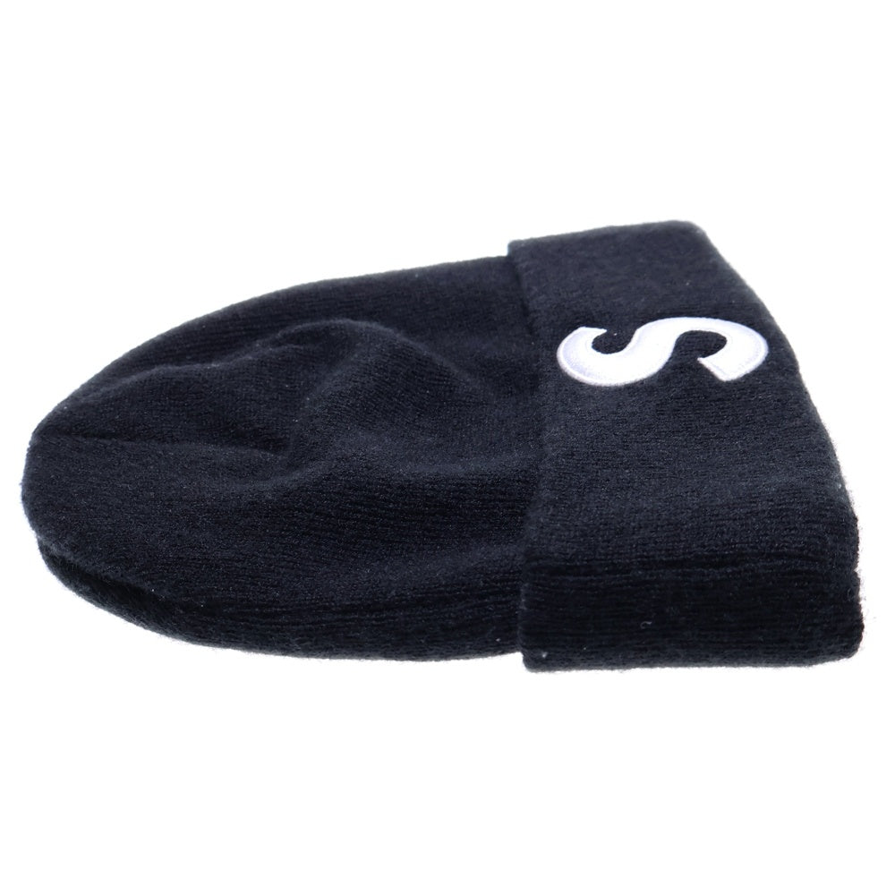SUPREME(シュプリーム) 17AW ×New Era S Logo Beanie ニューエラ Sロゴデザイン ビーニー ニット帽 ブラック