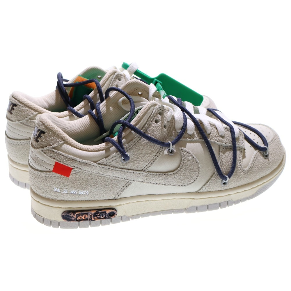NIKE(ナイキ) ×OFF-WHITE DUNK LOW SAILL オフホワイト ダンク セイル ローカットスニーカー グレー US8.5/26.5cm DJ0950-115