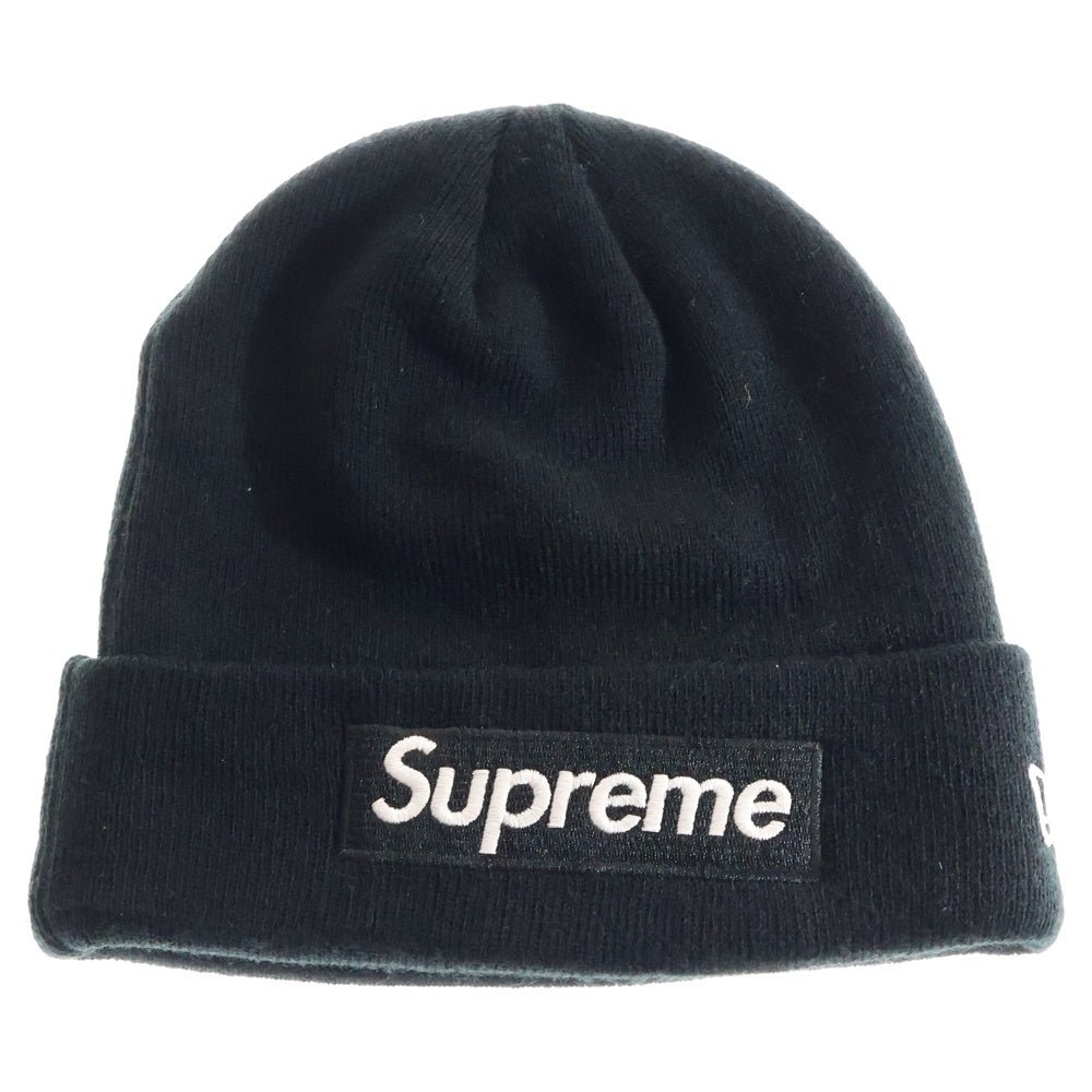 SUPREME(シュプリーム) 16AW ×NEW ERA Box Logo Beanie ニューエラ ボックスロゴビーニー ニット帽 ブラック G2906072016