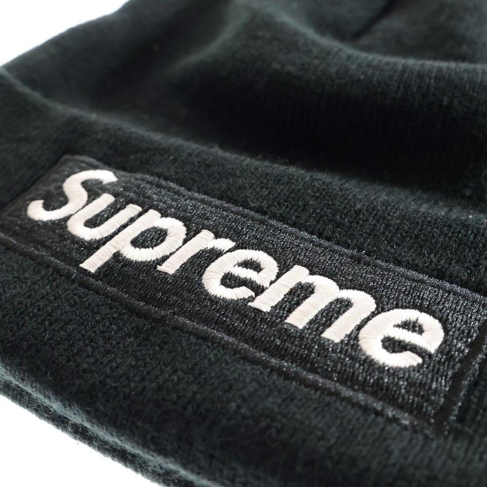 SUPREME(シュプリーム) 16AW ×NEW ERA Box Logo Beanie ニューエラ ボックスロゴビーニー ニット帽 ブラック G2906072016