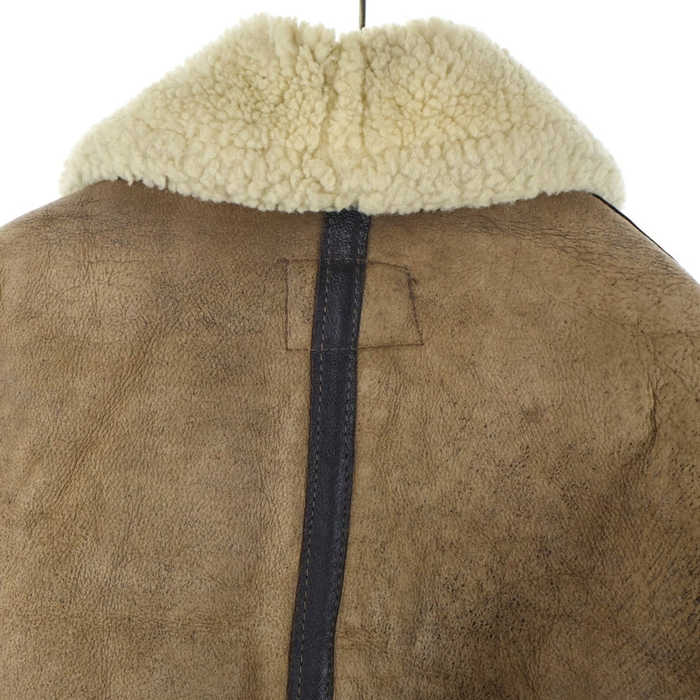 SCHOTT(ショット) B-3 ムートン レザー フライトジャケット ボア ブルゾン ブラウン AC-18606