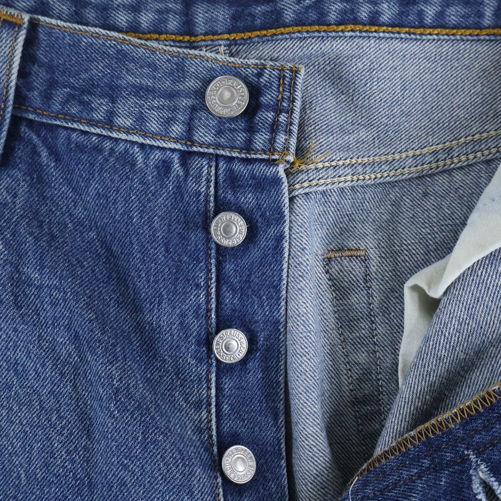 Levi's(リーバイス) 90S 501xx USA製 ボタン裏653 両面スモールE ボタンフライストレートデニムパンツ ジーンズ インディゴ 501-0000