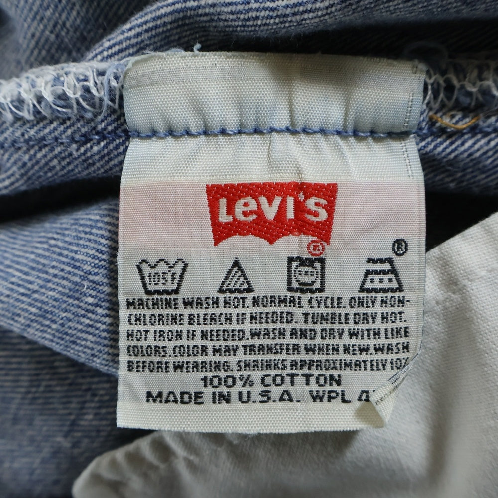 Levi's(リーバイス) 90S 501xx USA製 ボタン裏653 両面スモールE ボタンフライストレートデニムパンツ ジーンズ インディゴ 501-0000