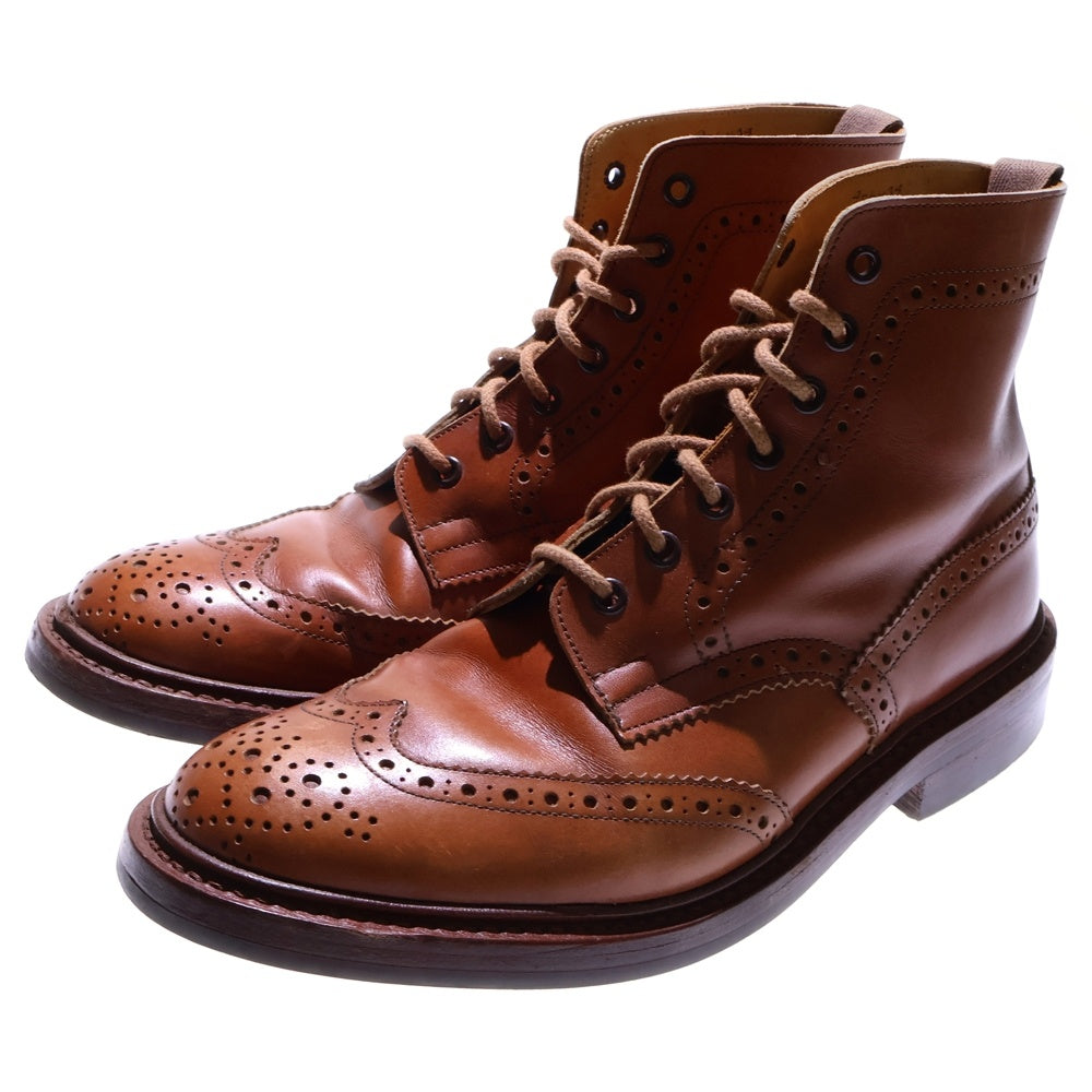 Tricker's(トリッカーズ) MALTON/C-SHADE TAN メルトン シーシェイド タン レースアップウエスタンブーツ ブラウン M2508